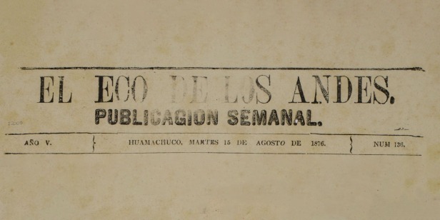 El Eco de los Andes (Huamachuco, [1872-1879])