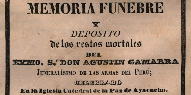 Exequias, Oraciones Fúnebres y Panegíricos en el Perú (1613-1892)