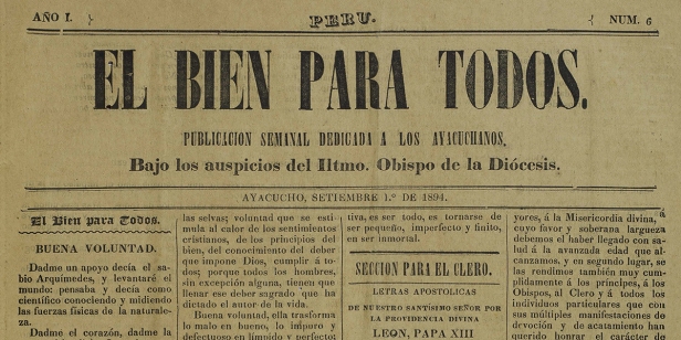 El Bien para Todos (Ayacucho, 1894)